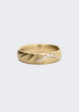 Aurora Petite Stone Gold Ring