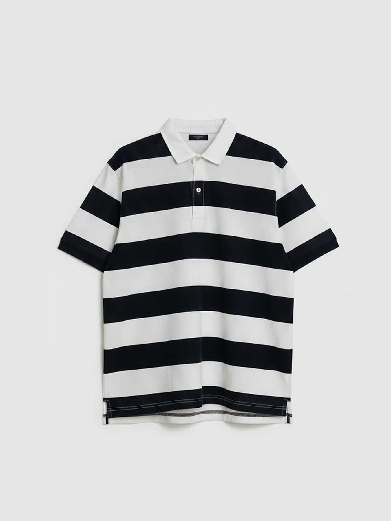 Striped Black Polo Shirt
