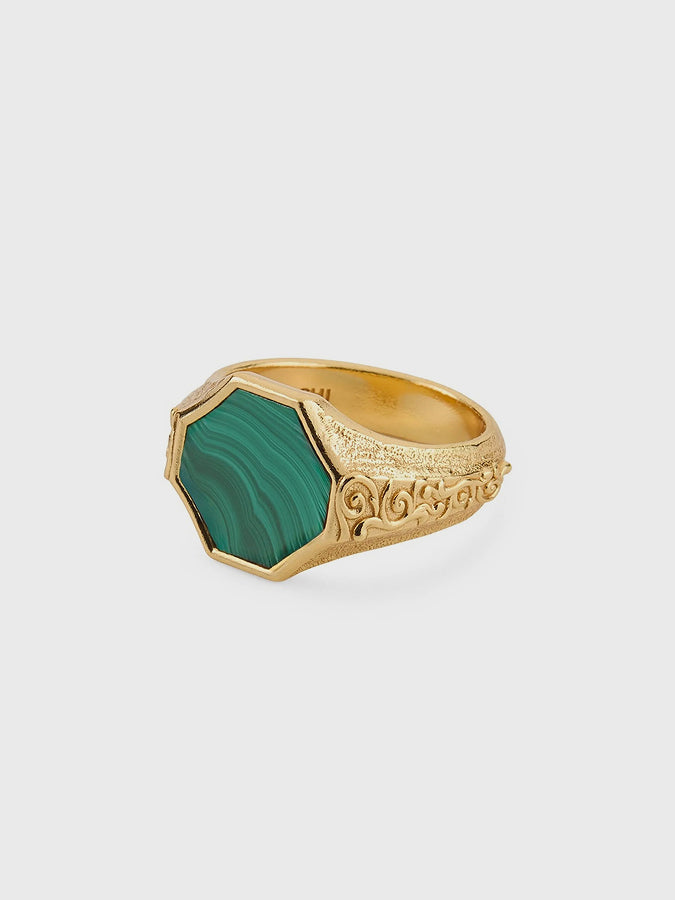 Signet Green Ring