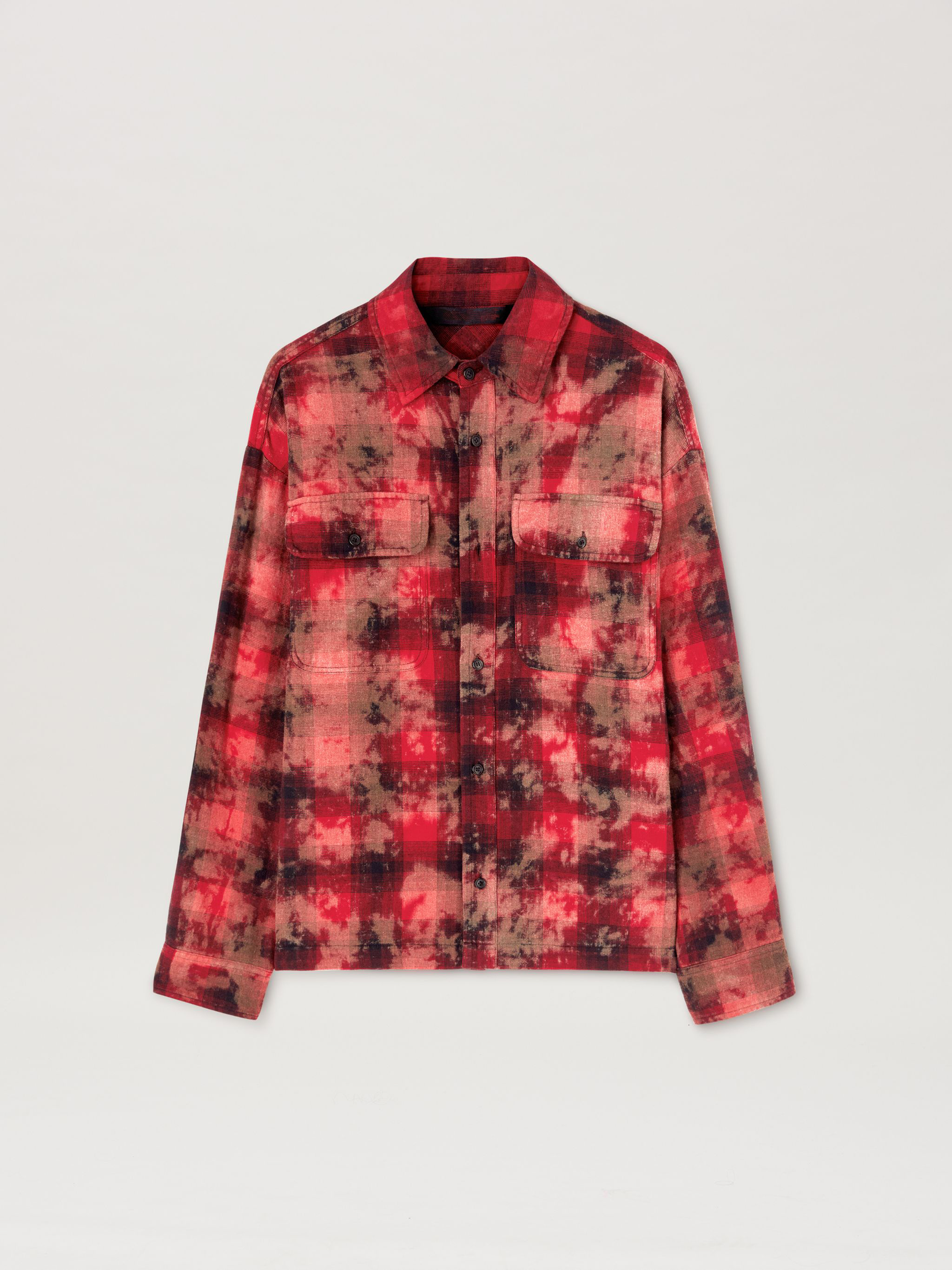 Curved Logo Checked Shirt