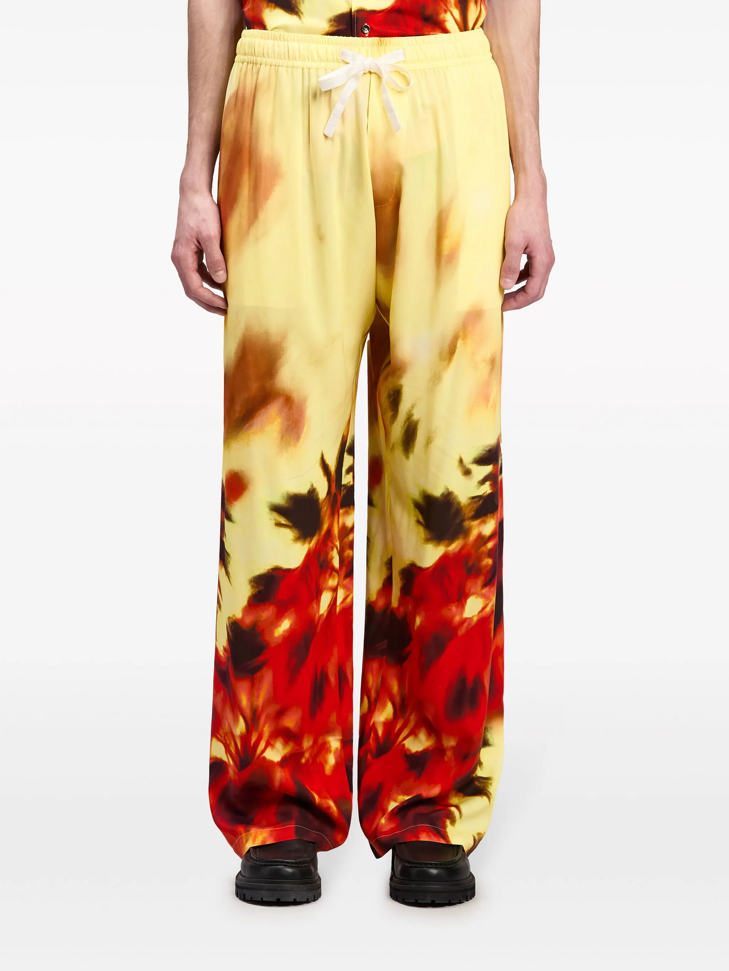 Palm On Fire Cozy Pants