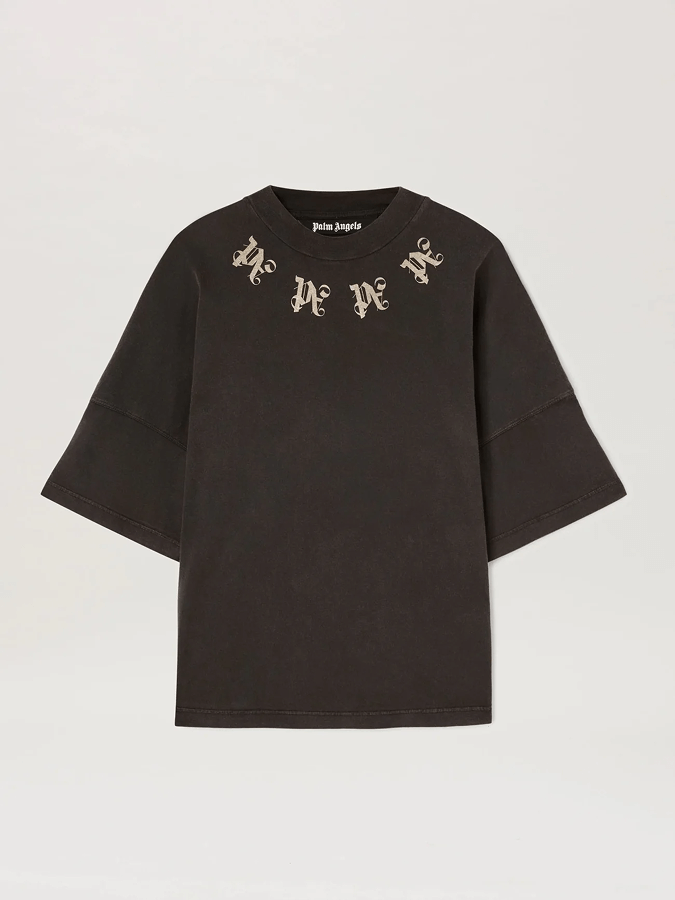 T-Shirt mit Statement-Monogramm