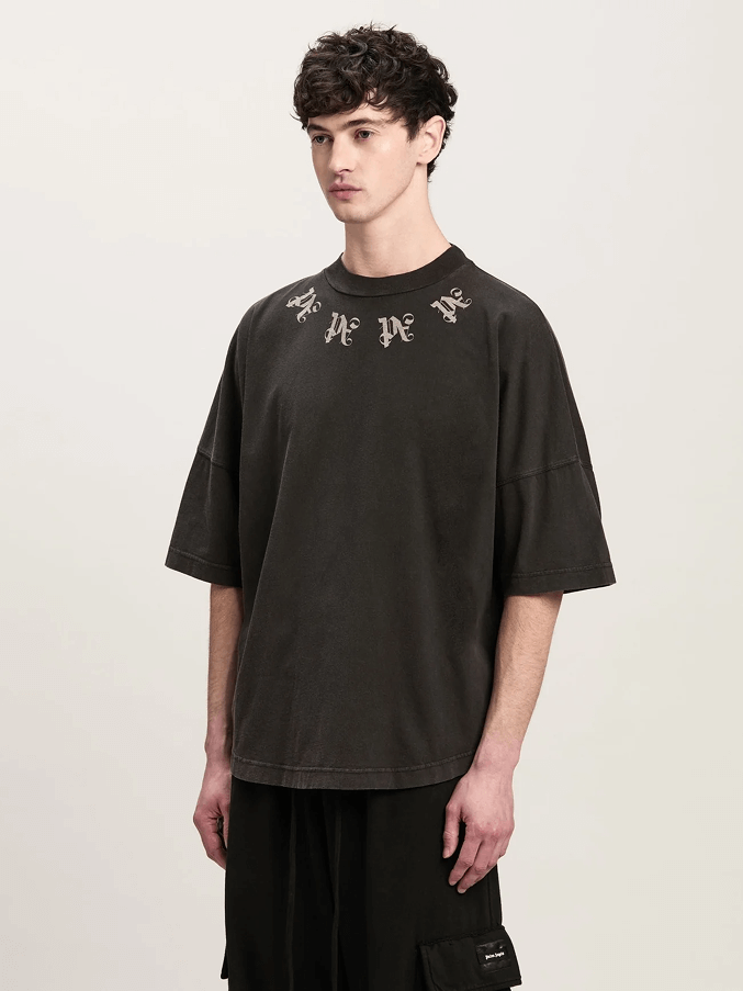 T-Shirt mit Statement-Monogramm