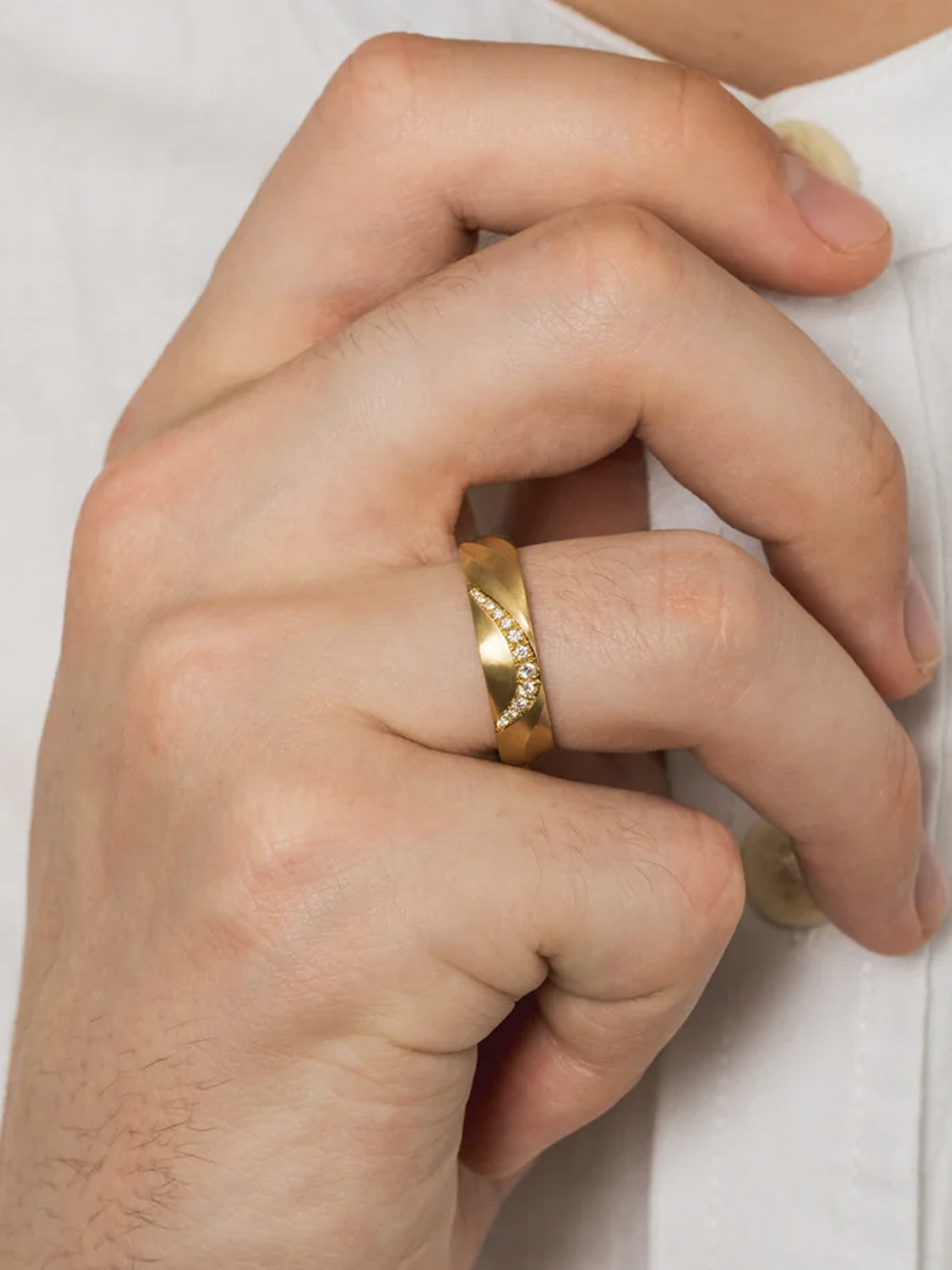 Aurora Petite Stone Gold Ring