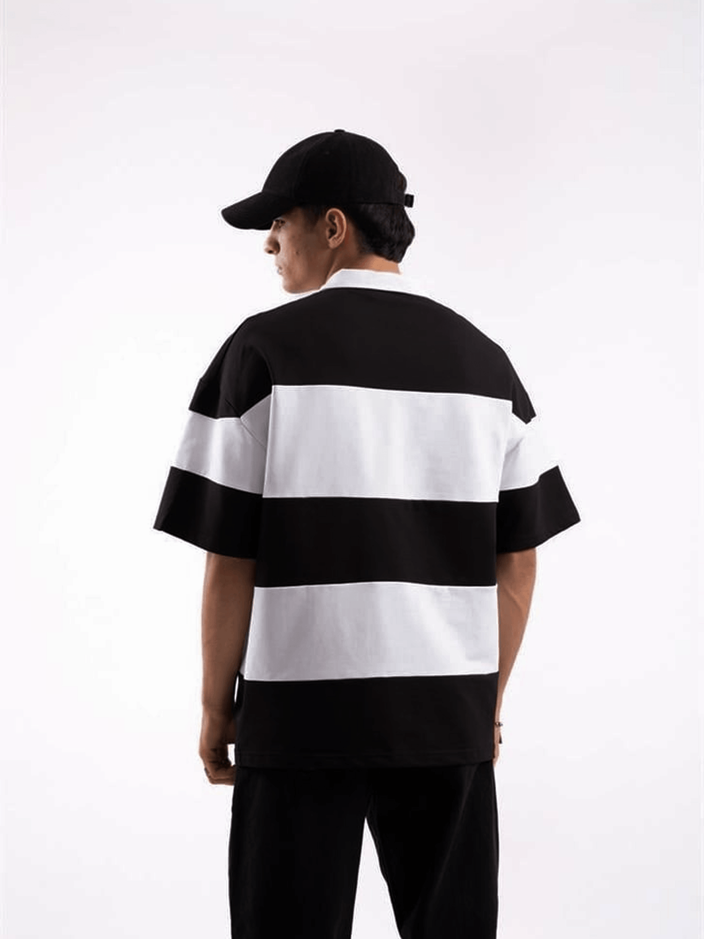 Striped Black Polo Shirt