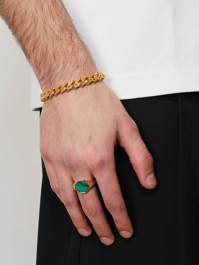 Signet Green Ring