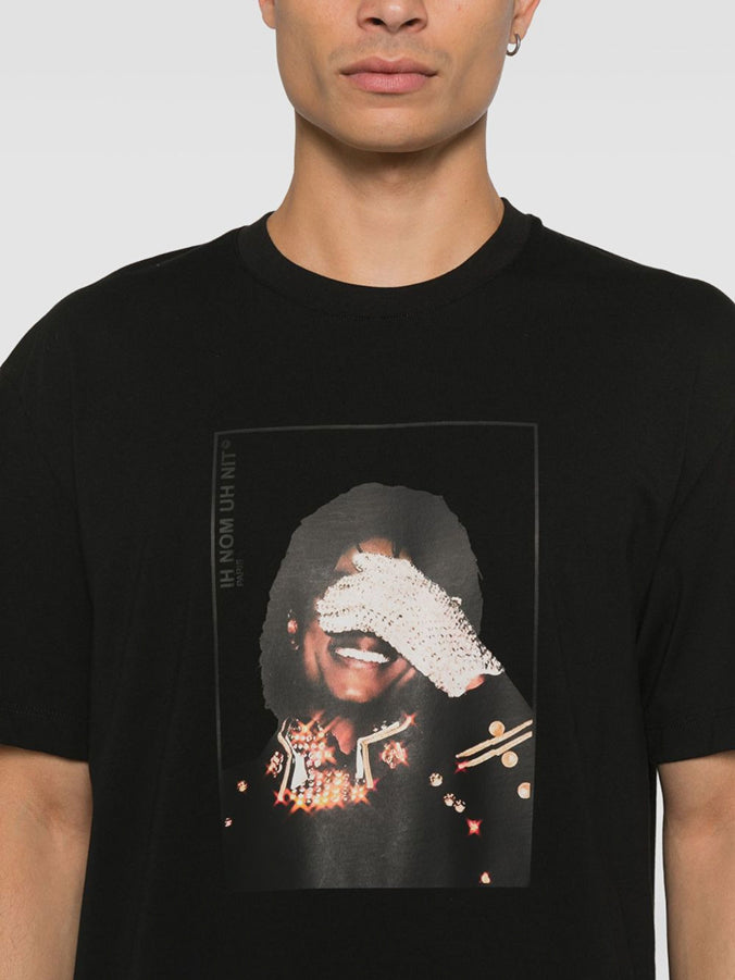 Black Print T-Shirt