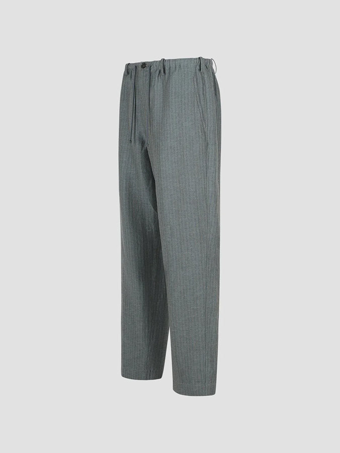 Grey Linen Blend Pants