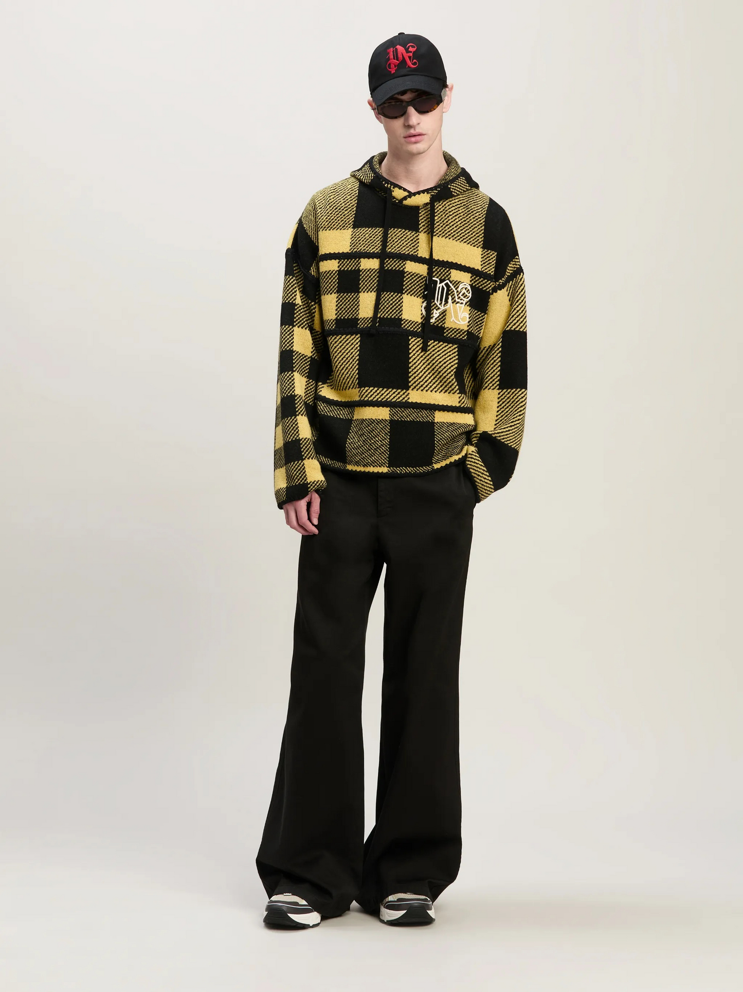 Monogram Tartan Knit Hoody