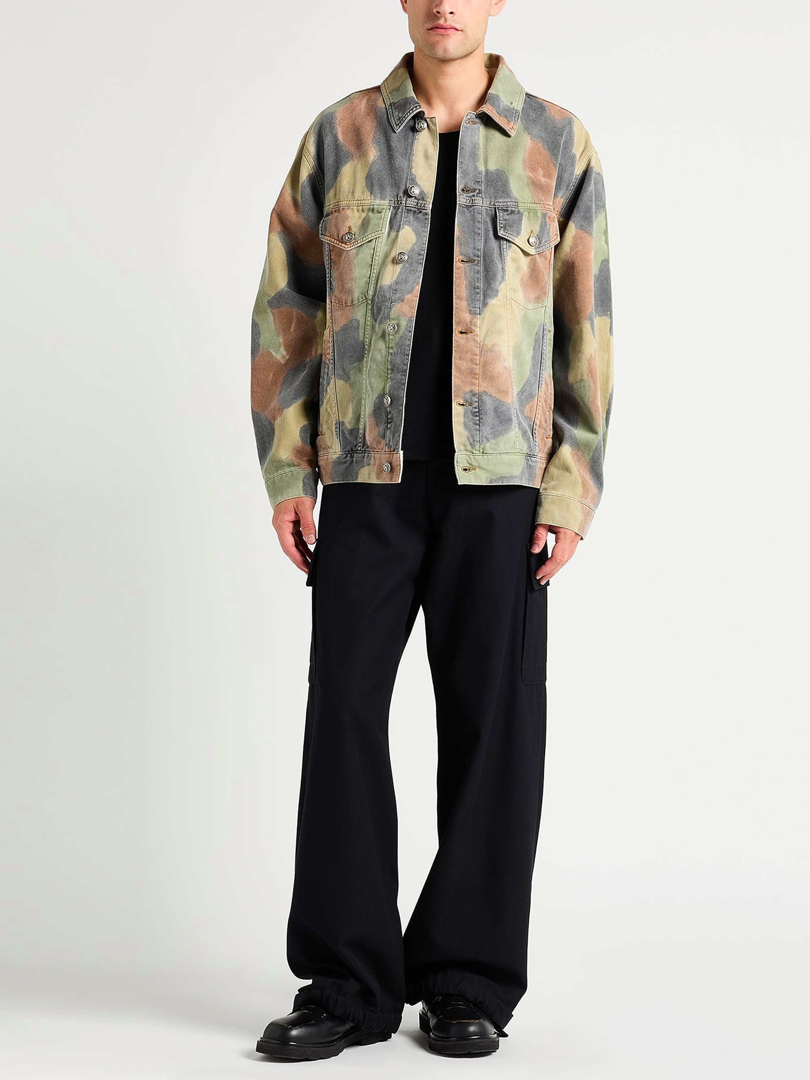 Camouflage-Jeansjacke