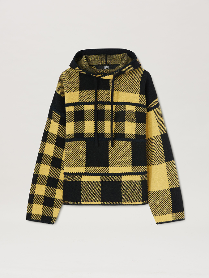 Monogram Tartan Knit Hoody