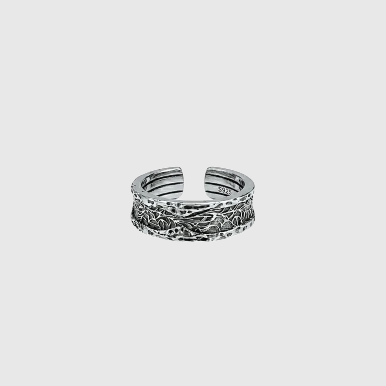 Forest Line Silver Band